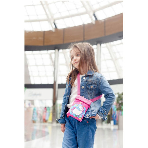Сумка детская Розовый единорог, эко-кожа, фиолетовый, 16х11 см - NAZAMOK KIDS фото 6