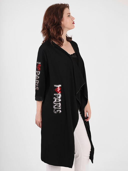 Кардиган ниже колена женский - Almond фото 2