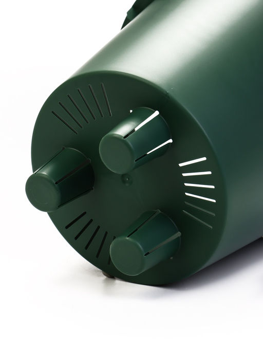 Кашпо для цветов «Микрит», 7.8 л, d=28 см, h=25.5 см, со вставкой, пластиковое, зелёное