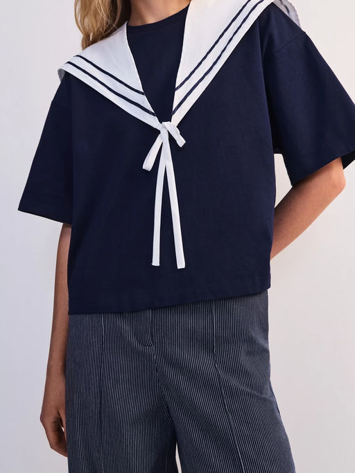 Футболка с шарфом женская / Zarina