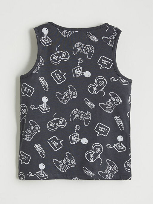 Bask?l? Erkek ?ocuk Penye Atlet