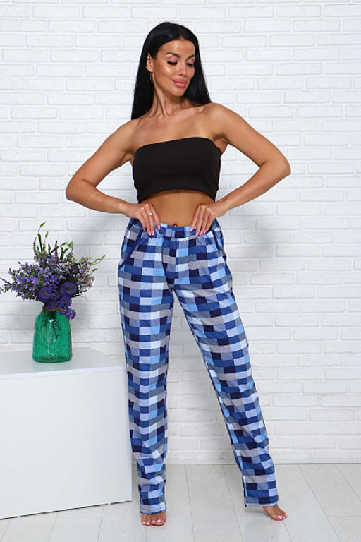 Брюки с карманами (01002, голубой) - Плиона фото 6