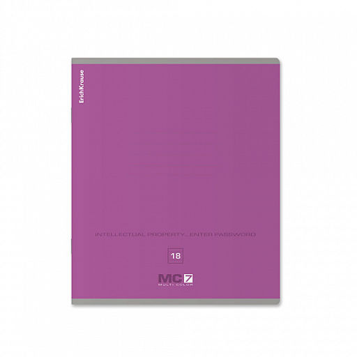 Цена за 10 шт. Тетрадь школьная ученическая ErichKrause MC-7 ассорти, 18 листов, линейка (в плёнке по 10 шт.)_MIX-PACK  фото 6