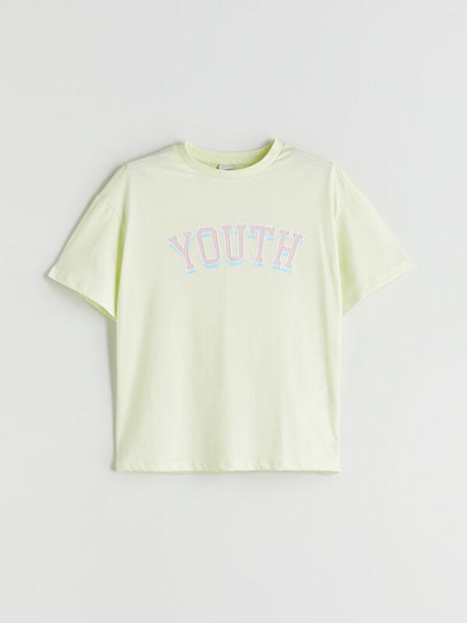 Bisiklet Yaka K?z ?ocuk Ti??rt