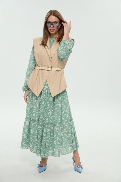 Костюм NIKVA н1042-1 мята и крем-брюле