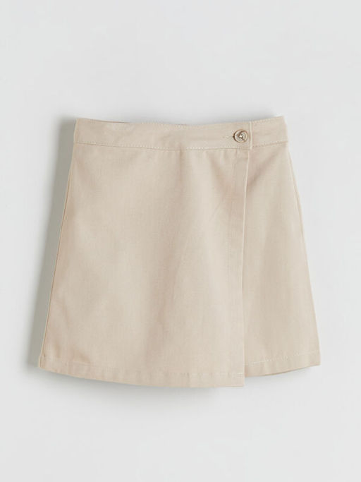 Basic Gabardin K?z ?ocuk ?ort Etek