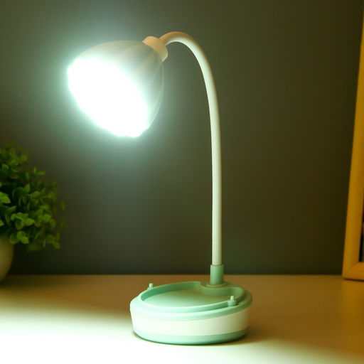 Настольная лампа «Лайни» LEd=2 Вт USB АКБ зелёный 10.5×10.5×37 см RISALUX