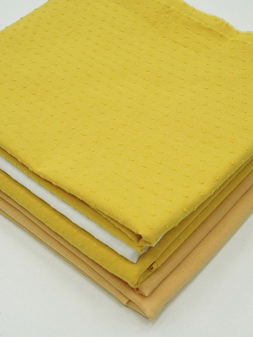 Комплект лоскута 0,5кг Фактурный хлопок и батист