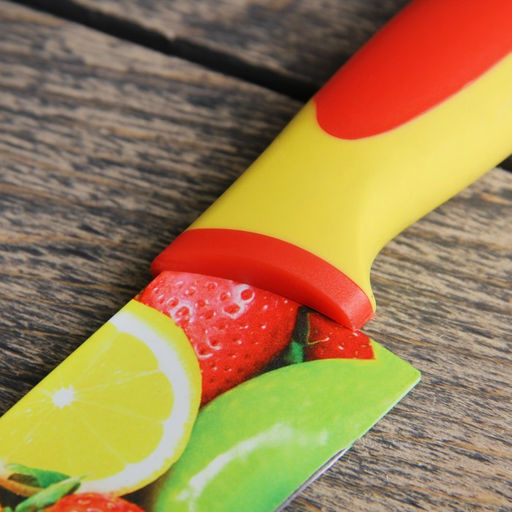 Нож кухонный с антиналипающим покрытием Доляна Фрукты, лезвие 20 см  фото 2