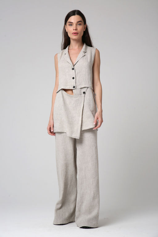 Жилет ЛЕН - Жан и параскева фото 16