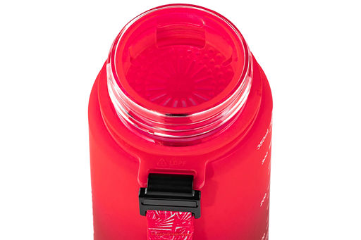 Бутылка для воды 1000 мл 7,8*7,8*28,5 см "Style Matte" с углублениями д/пальцев амарант