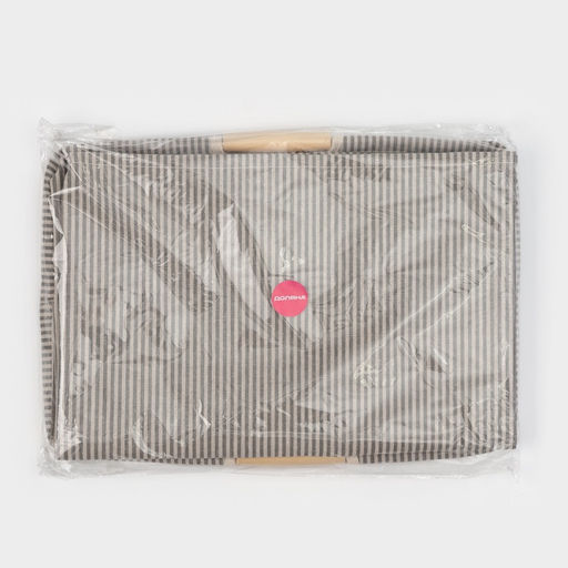 Корзина для белья Доляна «Полосы», 40×26×50 см