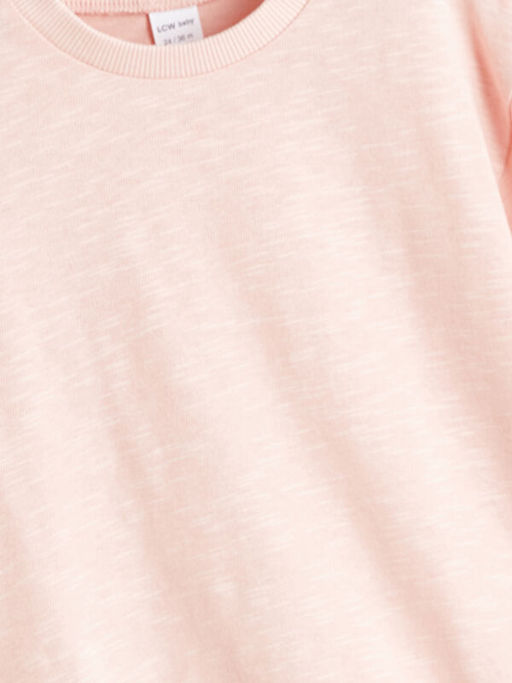 Bisiklet Yaka Basic K?z Bebek Sweatshirt