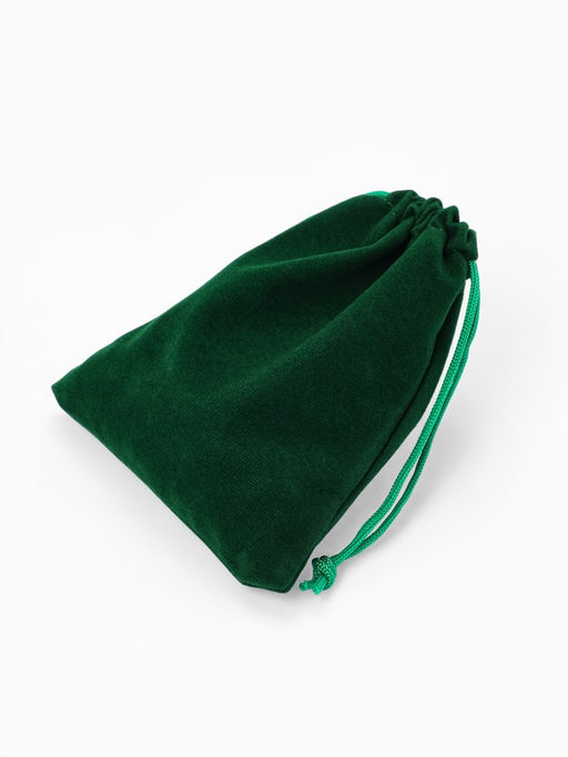 Набор мешочков бархатных 50 шт. 10×12×0.1 см, зелёный