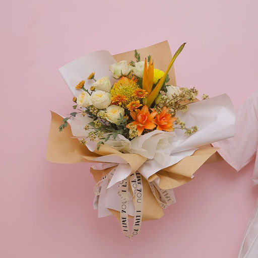 Бумага упаковочная крафт, двусторонняя, Розовый+Сиреневый, 0,68 х 10±5% м, 50 г/м²