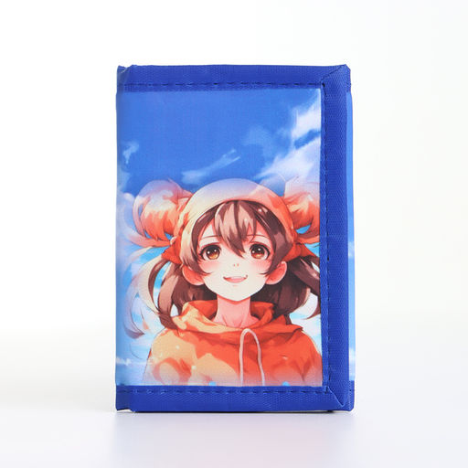 Кошелёк детский на липучке «Выбражулька», голубой