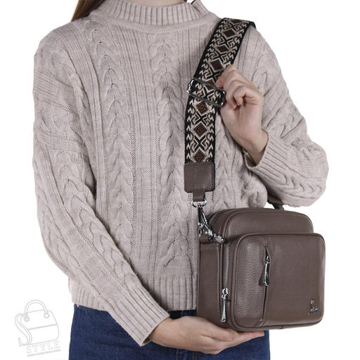 Сумка женская  270161-2 brown Velina Fabbiano-Safenta в Новосибирске