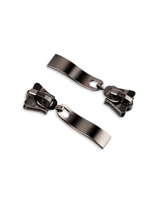 Бегунок для молнии «Трактор», №8, прямоугольный, автоматический, 10 шт., цвет чёрный никель