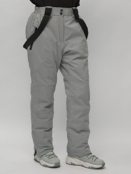 Горнолыжный костюм женский большого размера голубого цвета 02272-1Gl