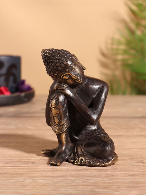 Сувенир «Спящий Будда», 8×8×13 см, бронза