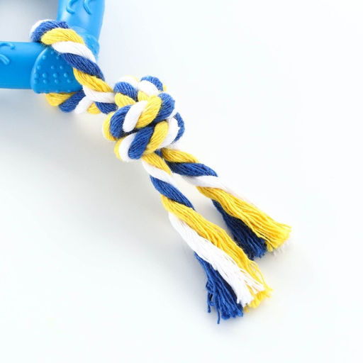 Игрушка Сердечко с канатом, 7 см, голубое - Пижон фото 4