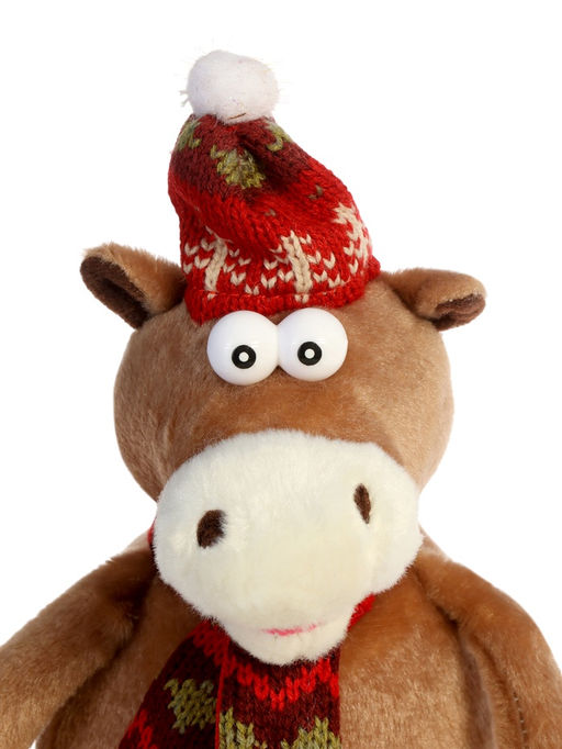 Мягкая игрушка Зимняя лошадка, 30 см