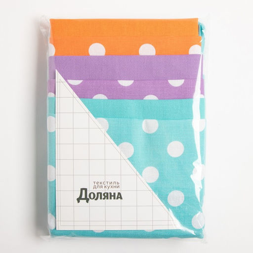 Набор кухонных полотенец Доляна Ягодный микс, 35х60 см - 6 шт, 100% хлопок, рогожка 165 г/м2  фото 10