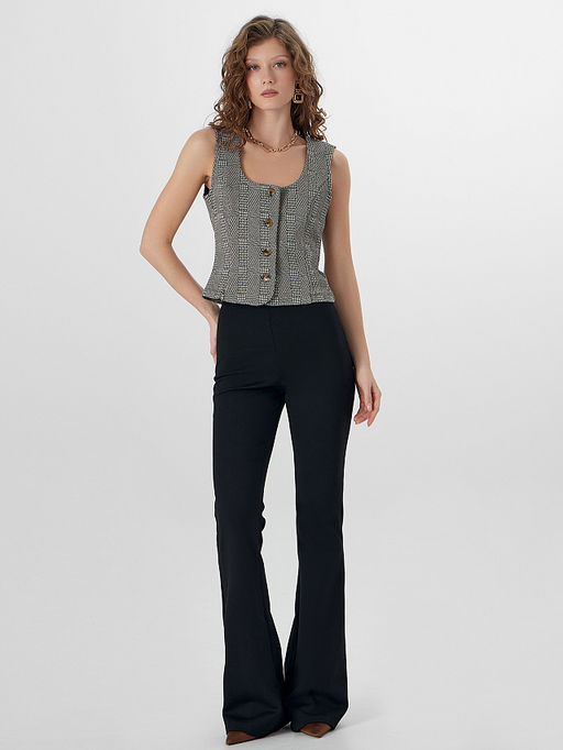 Брюки клеш женские черные - Mark formelle фото 3