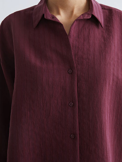 ?izgili Oversize Kad?n G?mlek