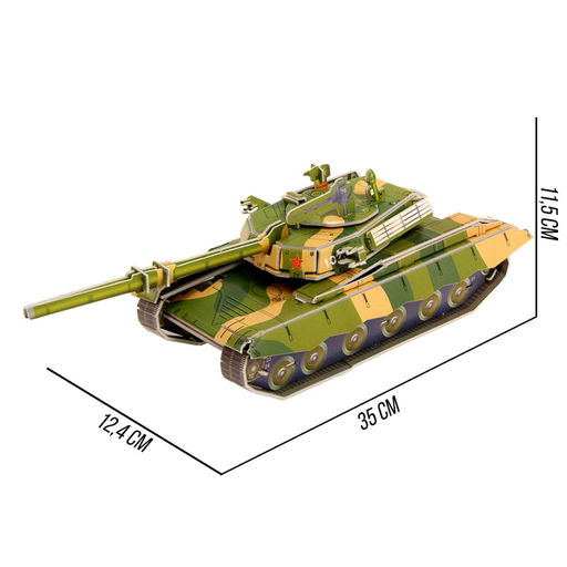 Конструктор 3D картонный «Танк»
