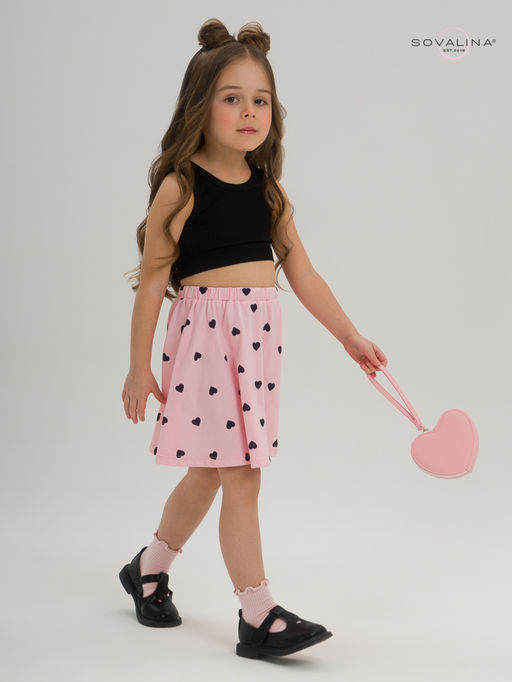 Костюм Мальвина КТ черный-черные сердечки - Sovalina фото 18