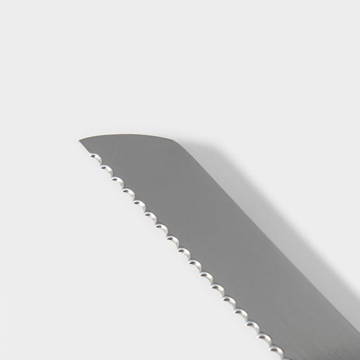 Нож для хлеба Доляна Грайм, лезвие 17 см, чёрный  фото 3