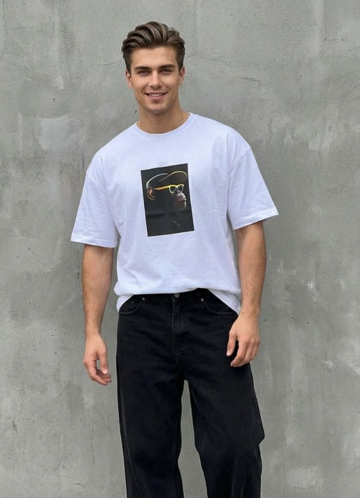 KM1857 Футболка БЕЛЫЙ