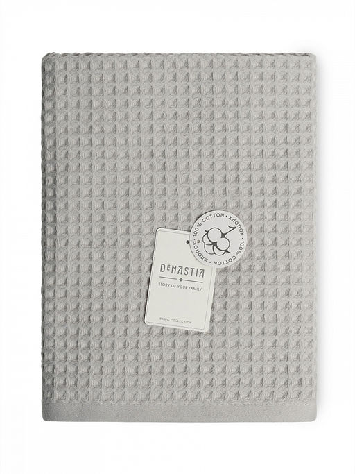 Полотенце для тела 70x140 светло-серый вафельное полотно