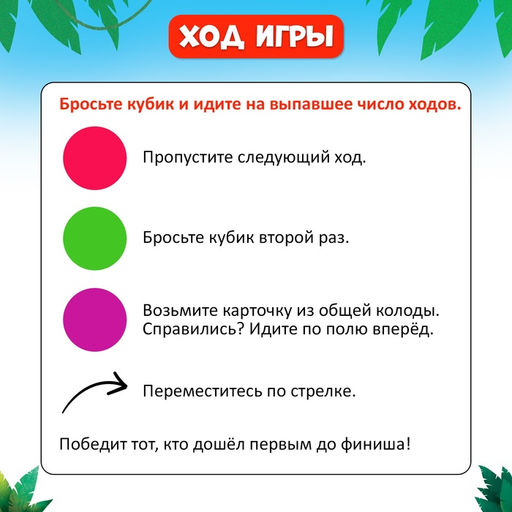 Настольная игра-бродилка Путешествие вокруг света, набор пластиковых животных, карточки - Лас играс kids фото 12