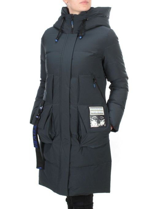 20-901 AQUAMARINE Пальто зимнее женское HAPPYSNOW (150 гр. холлофайбера) - Fashion фото 3