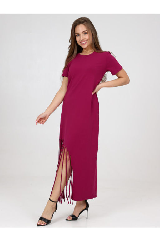 Туника Т-44.03 Бахрома вишня