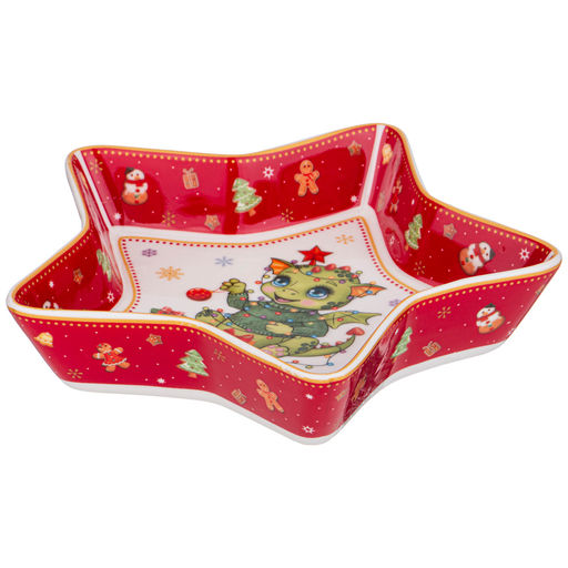 БЛЮДО LEFARD С НОВЫМ ГОДОМ! В ФОРМЕ ЗВЕЗДЫ 17,5Х17,5Х3,5 СМ КРАСНОЕ  фото 3
