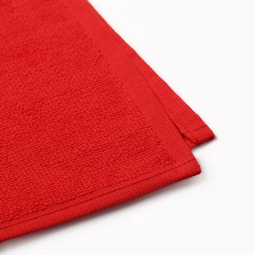 Махровые полотенца Этель. Джингл белз, 30?30 см - 5 шт., хлопок 100%, красный