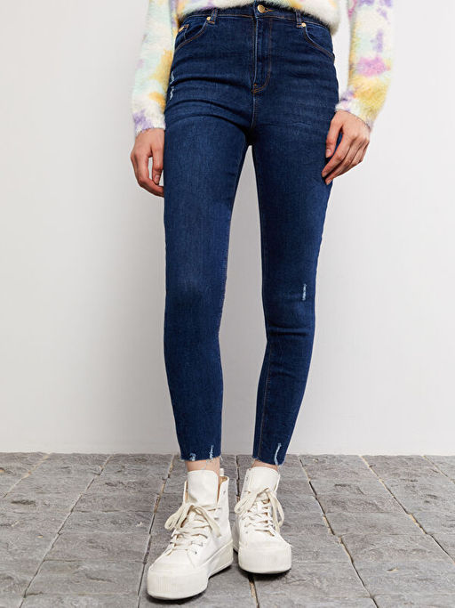 Y?ksek Bel J?piter S?per Skinny Fit Kad?n Jean Pantolon