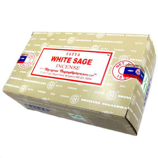 Прямоуг. благовония White Sage БЕЛЫЙ ШАЛФЕЙ 15гр. блок 12шт.