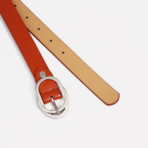 Ремень женский, ширина 2,4 см, винт, пряжка металл, цвет рыжий - Simaland фото 2