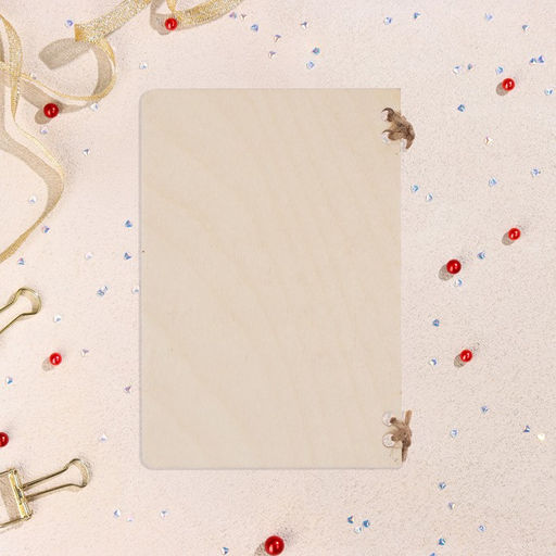 Деревянная открытка С Днем Рождения! торт - Simaland фото 3