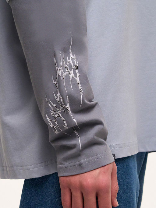 Лонгслив светло-серый CN25116L - Nota bene фото 7