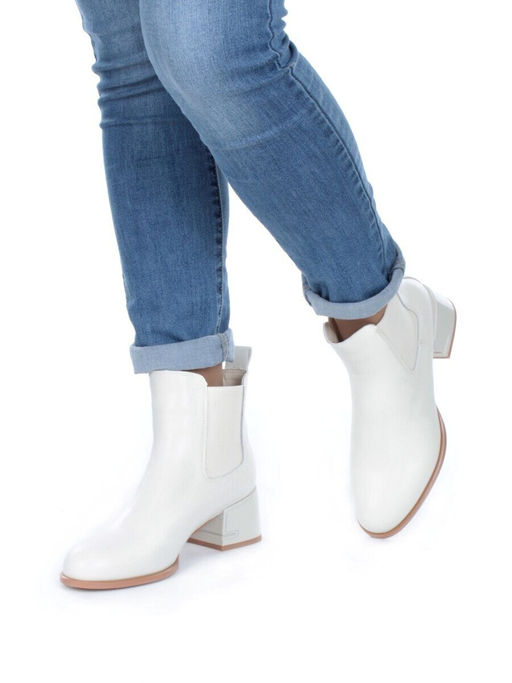 01-PCT163-2 Ботинки Челси демисезонные женские (натуральная кожа, байка) - Фабричный китай фото 4