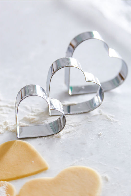 S-CHIEF SHF-0035 Вырубка нержавеющая сталь 3 шт №01 сердце (металл) фото 3