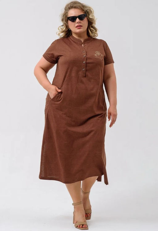 Платье  Лён Хлопок 100% - Оптима фото 12