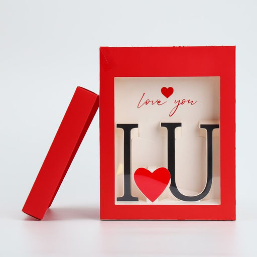 Коробка складная с 3D эффектом Love you, 18 х 14 х 23 см - Дарите счастье фото 7