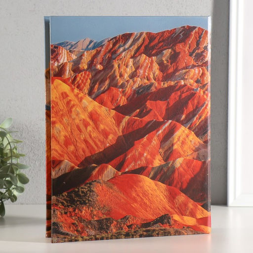 Шкатулка - книга «Бесконечные горы», дерево, искусственная кожа, 28.5×22×4 см