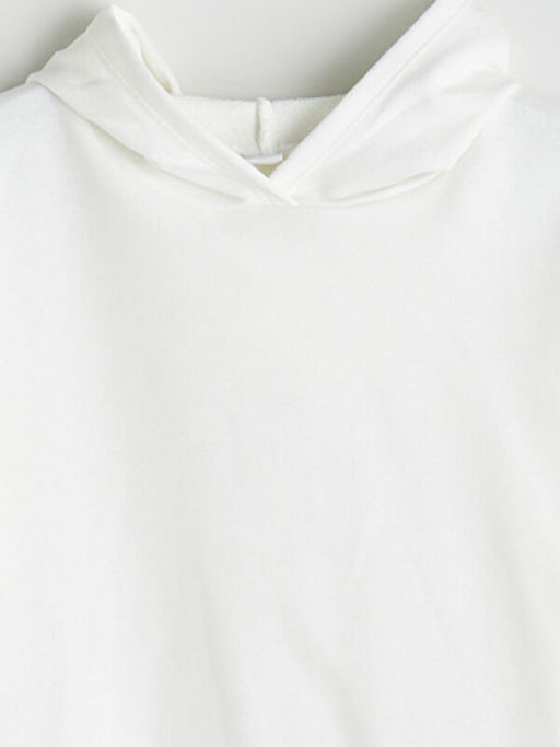 Kap??onlu Basic K?z ?ocuk Sweatshirt